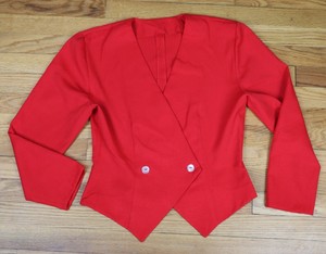 80s red blazer