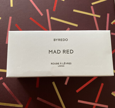 Brandneu in versiegelter Box Byredo Pendler Lippenstift 3g verrückt rot UVP £44