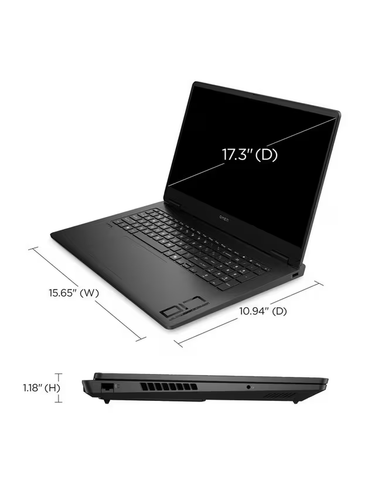 HP Gaming Laptop OMEN 17-db0008na Ryzen 7 16GB RAM RTX 4050 1TB SSD 17.3" Black - Picture 10 of 13