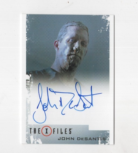 JOHN DESANTIS AUTOGRAPH THE X-FILES BAND AID NOSE MAN AUTO CARD 2018 RITTENHOUSE