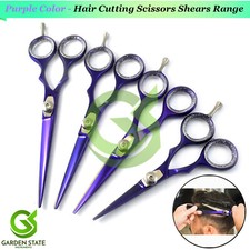 Professional Scissors Barber Salon Hair Cutting Razor Sharp Blades Purple Color