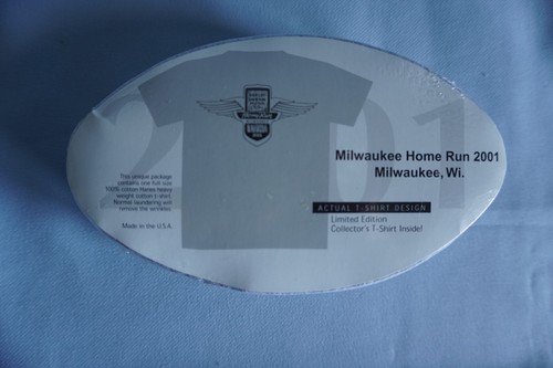 Harley Davidson Motor Co Home Run Milwaukee gray T-shirt 2001 Large NIP - Picture 2 of 3