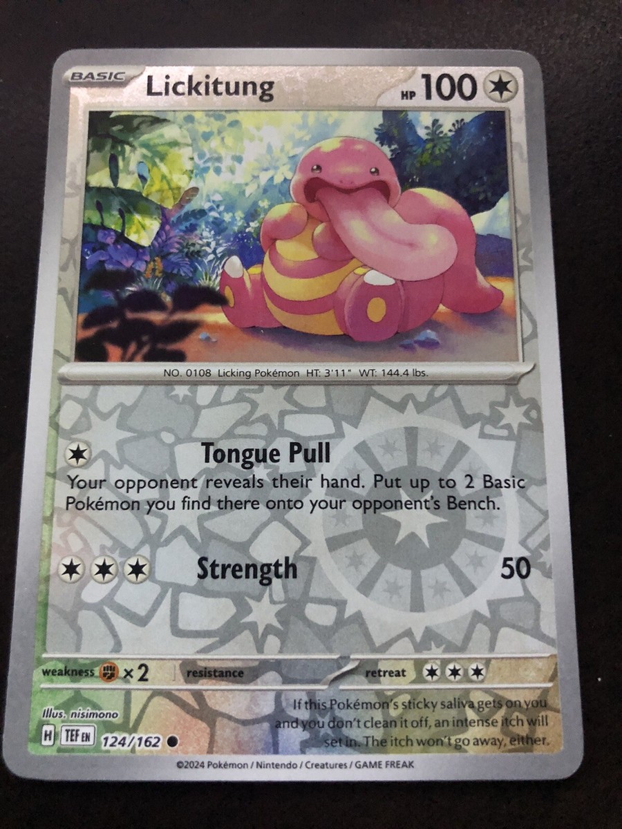 Lickitung 124/162 Reverse Holo Common Scarlet & Violet: Temporal