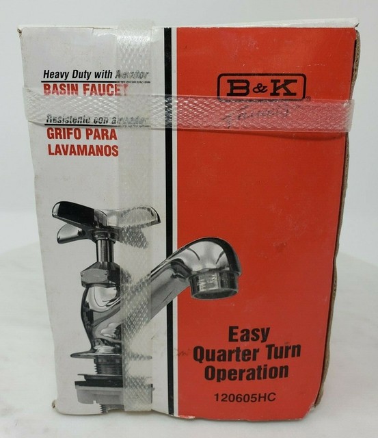 B K Laundry Faucet Heavy Duty W Aerator Easy Solid Brass 2 Handle
