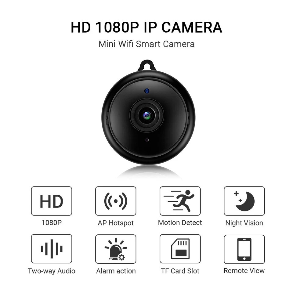1080P HD WiFi Camera Wireless IR Indoor Outdoor Security Night Vision Home CAM - Bild 3 von 4