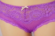 VINTIGE VICTORIA'S SECRET DREAM ANGELS BIKINI LACE TRIM DOT MESH PANTY M
