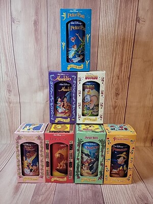 Walt Disney Collector Series Cups Glasses Burger King Complete Set