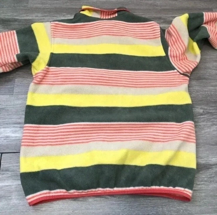 patagonia synchilla snap-t fleece fitz stripe rare sweater