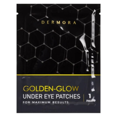 Dermora 24k Gold Under Eye Patches - x5  - New Sealed Pkgs
