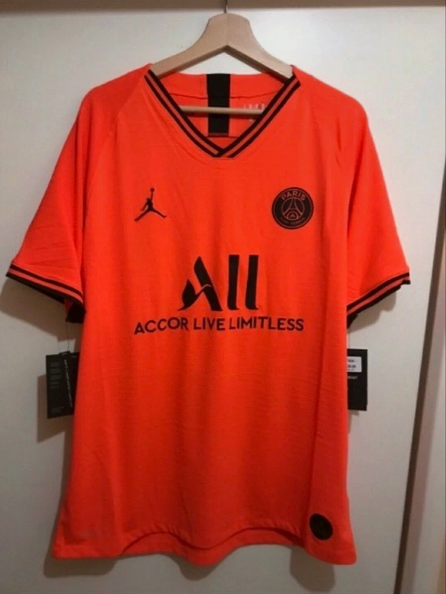 Maillot PSG Authentic Third Homme Nike Jordan 2019/2020 - Coupe ajustée -  Col en V - Orange Orange - Cdiscount Sport