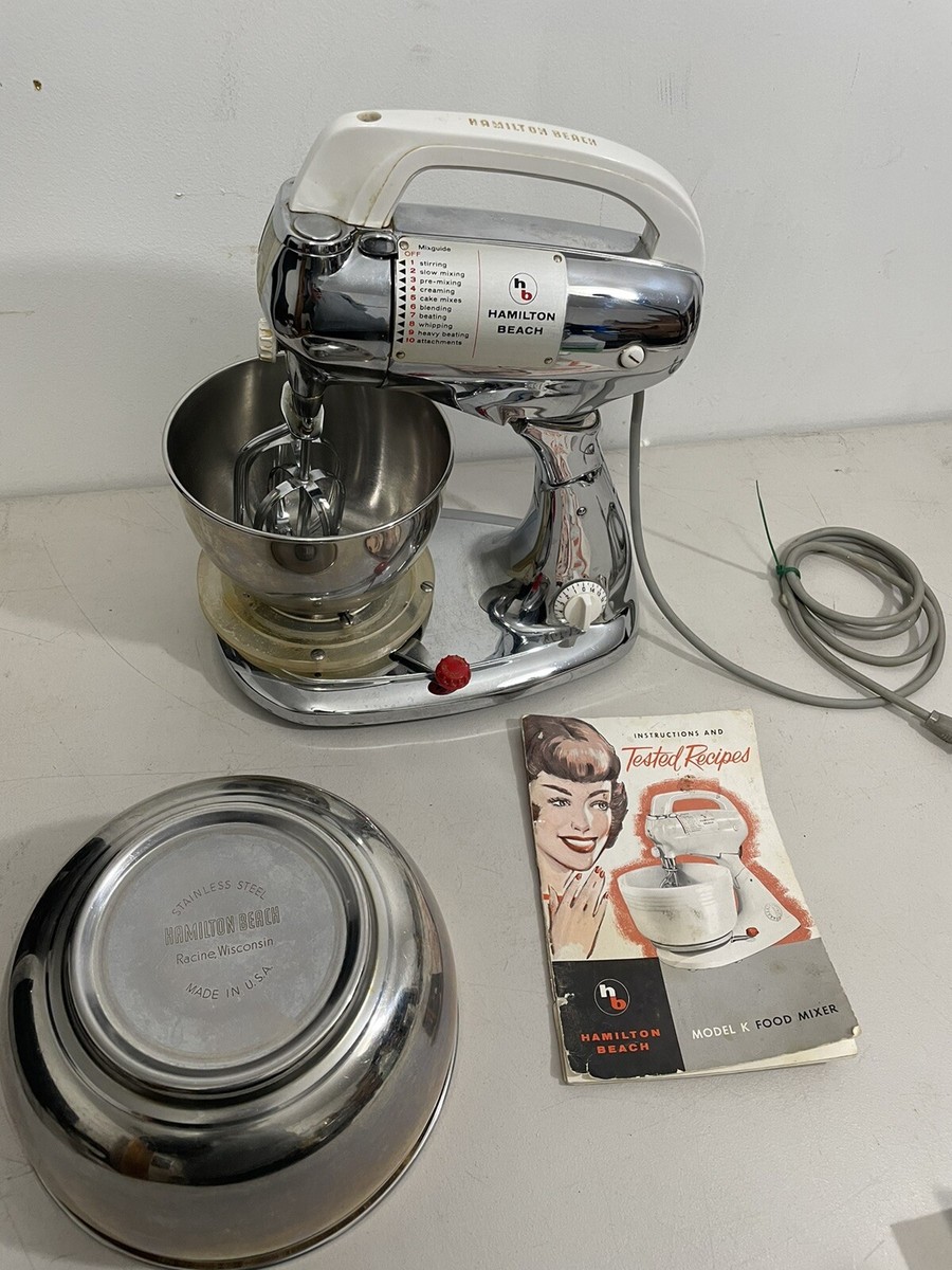 1938 HAMILTON BEACH MIXER 10 SPEED CHROME MODEL 180427 TESTED