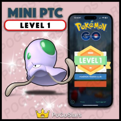 Pokémon PTC Go - Shiny Tentacool - LVL1 Level 1 Read