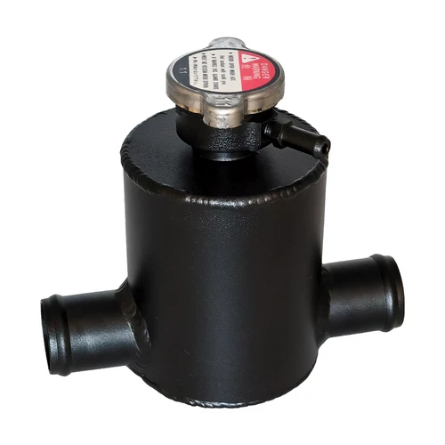 Tanque de cabezal de desbordamiento de refrigerante de aluminio 32 mm entrada / salida depósito expansión - Imagen 3 de 4