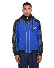 bomber RICHMOND con cappuccio in pelle