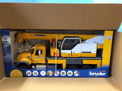 Bruder Yellow Mack Granite Liebherr Crane Truck | eBay