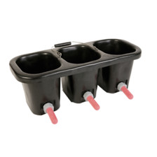 3 Compartment Calf Feeder Bucket 3 Teat + FREE POSTAGE 
