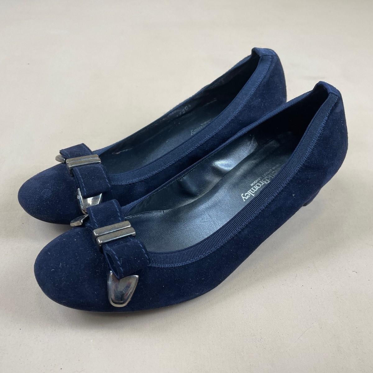 Blue Suede Stuart Weitzman Navy Shoes Stuart Weitzman Women's Cork