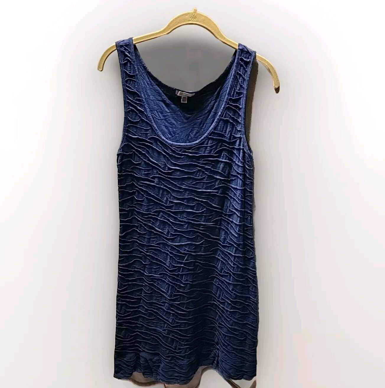 Horny Toad Samba Wave Blue Tank Sleeveless Dress Women's Sz Medium