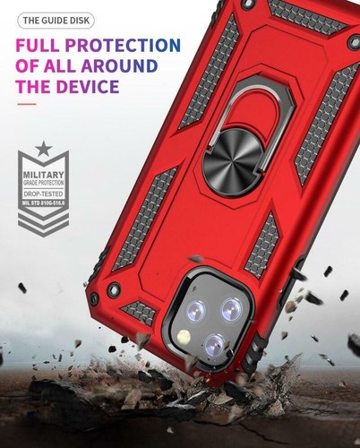 Protective Case 360° Rotating Ring Holder Kickstand for iPhone 11 Pro Max - Picture 4 of 14