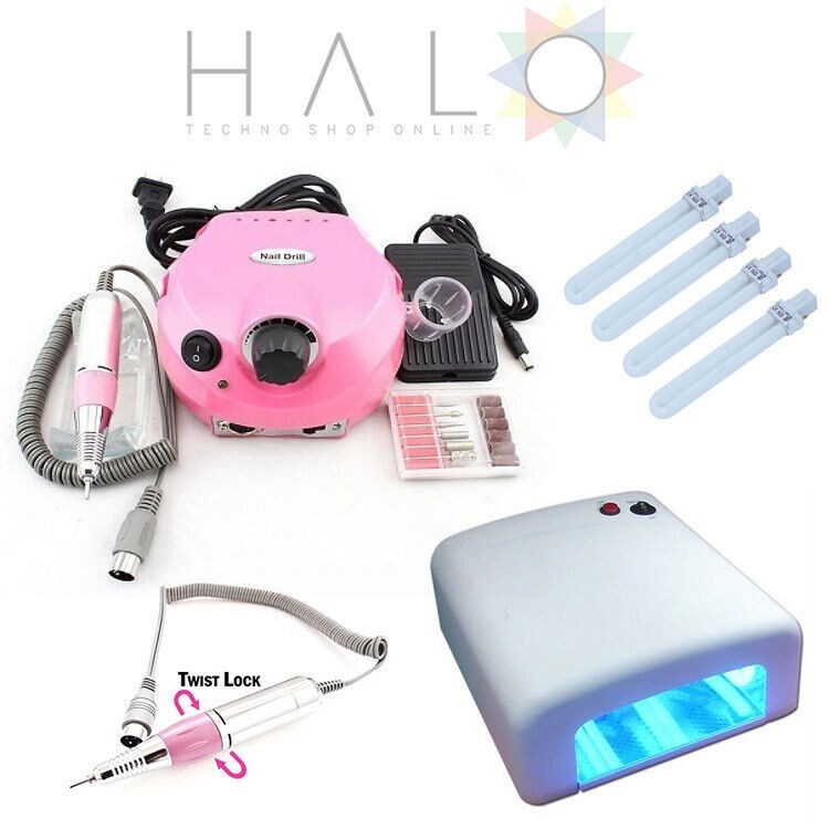 Offerta Kit Ricostruzione Unghie: Fresa 35k Giri e Fornetto UV Lamp