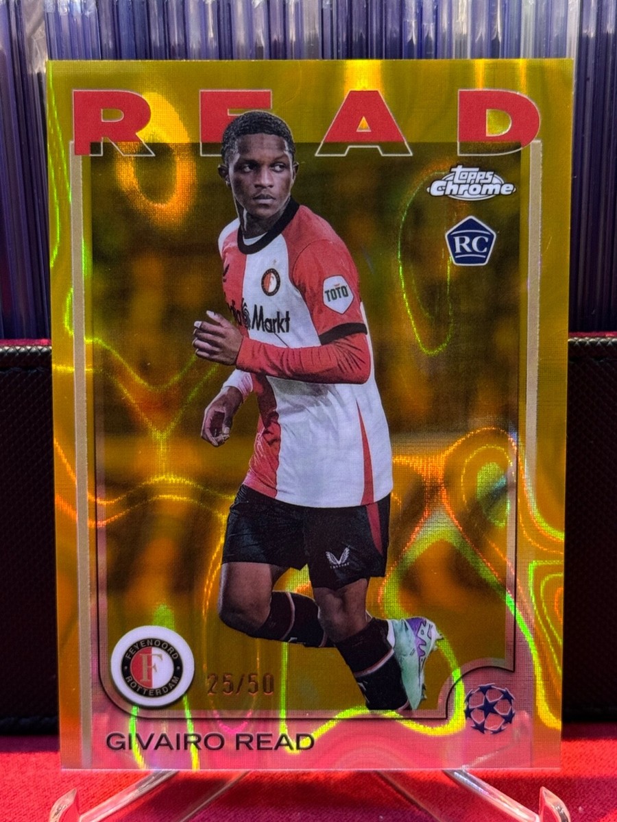 2024-25 Topps Chrome Uefa GIVAIRO READ Gold Lava #25/50 Feyenoord