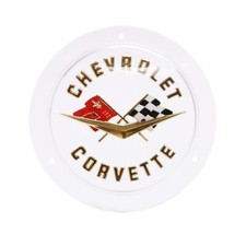 1961 1962 Corvette Rear Emblem Gold Lettering Made in the USA