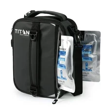 Arctic Zone Titan High Performance Insulated Expandable Lunch Pack, Black 8 in x
