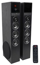 Rockville Tm150b Black Home Theater System Tower Speakers 10" Sub/blueooth/usb