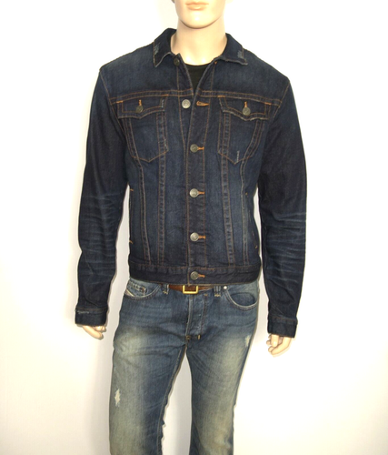 199 $ NEU True Religion DANNY Jeansjacke dunkelblau Größe XXL SCHMAL 98 % Baumwolle - Bild 11 von 11
