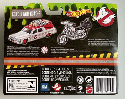 Hot Wheels ゴーストバスターズ ECTO-1 & ECTO-2 Hot Wheels Ghostbusters 2-pack Ecto-1 and Ecto-2 DRW73 MIB