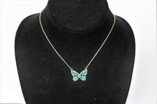CLOSE OUT 925 Sterling Silver Butterfly Pendant Chain Necklace