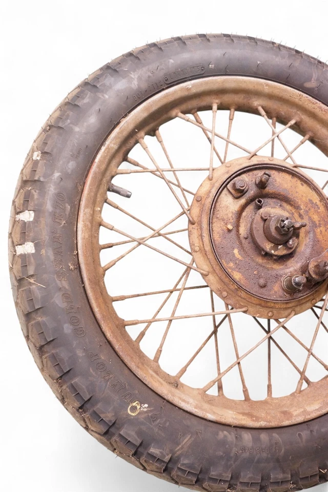 1942 Harley Solo WL WLA 45 Knucklehead 平头 G *2598A 前轮制动器 漂亮  — 第 3/4 张图片