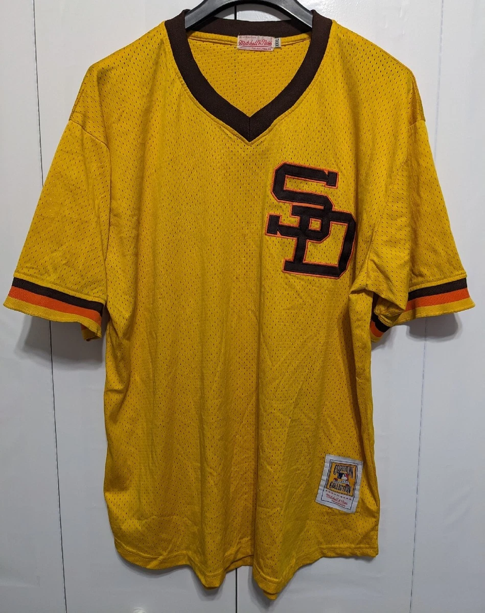 Tony Gwynn 1982 San Diego Padres Men's Cooperstown Yellow 3XL