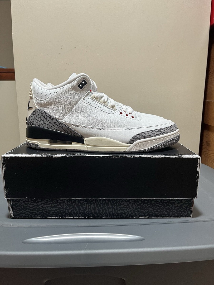 Size 15 - Jordan 3 Retro Mid White Cement Reimagined for sale