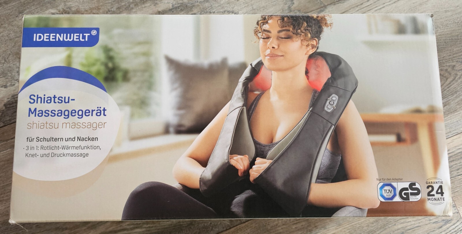 Iddenwelt Shiatsu Massagegerät 3 in 1 - für Schultern und Nacken - neuwertig