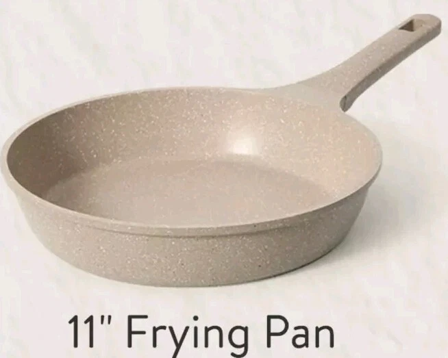 CAROTE ~ 11" Frying Pan ~ Nonstick ~ TAUPE ~ Granite ~ Aluminum ~ All Stovetops