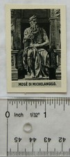 1936 Scerries Cigarette card No. 7 Muse di Michelangelo