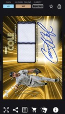 DIGITAL 2021 Topps Bunt Gerrit Cole SUPER RARE Gold Signature/Patch Translucent