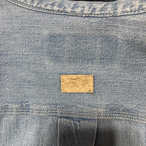 VTG 90s Gear for Sports XL Denim Shirt Budweiser Jean Button Down Long Sleeve - Picture 6 of 10