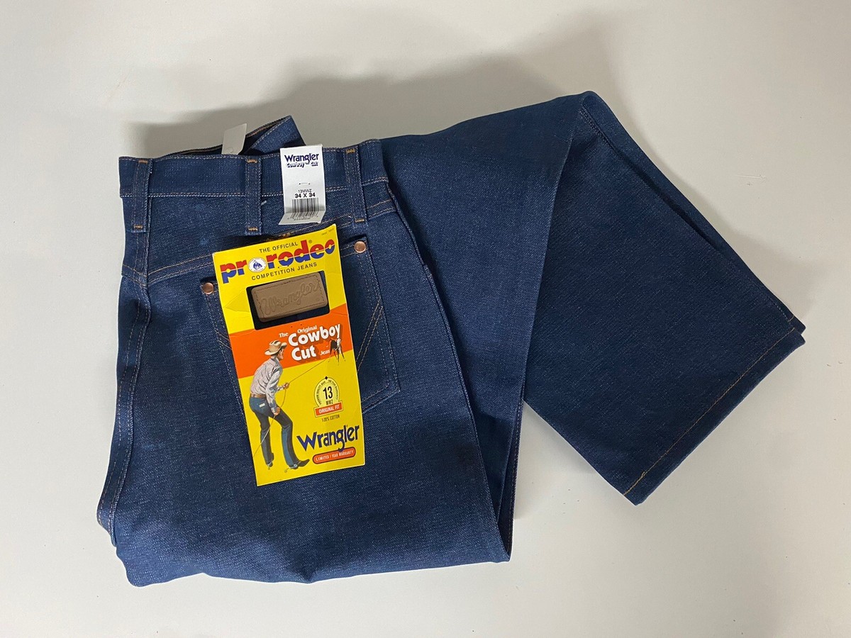 Vintage Wrangler Men 34x34 Pro Rodeo Cowboy Cut American Original Fit Jeans  NWT
