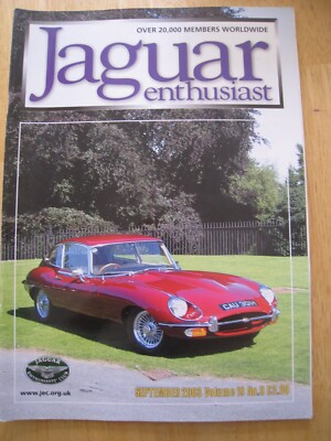 JAGUAR ENTHUSIAST MAGAZINE SEP 2003 PENTAGON GLASS-TECH E-TYPE SAGA IRISH JAUNT