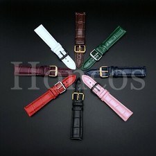 16-18-19-20-21-22MM GENUINE LEATHER WATCH REPLACEMENT BAND STRAP SPRING BAR