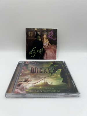 ARIANA GRANDE AND CYNTHIA ERIVO SIGNED WICKED SOUNDTRACK CD WITH