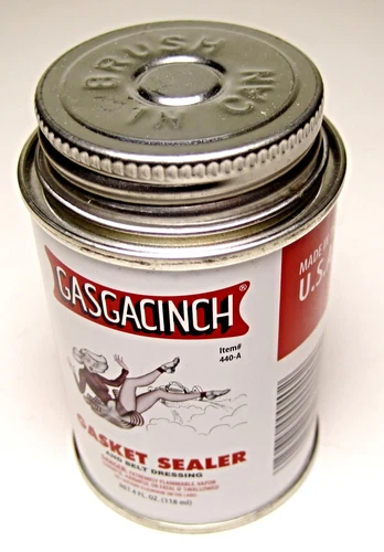 Gasgacinch Gasket dressing sealer sealant Leak proofing holds gasket 4 oz