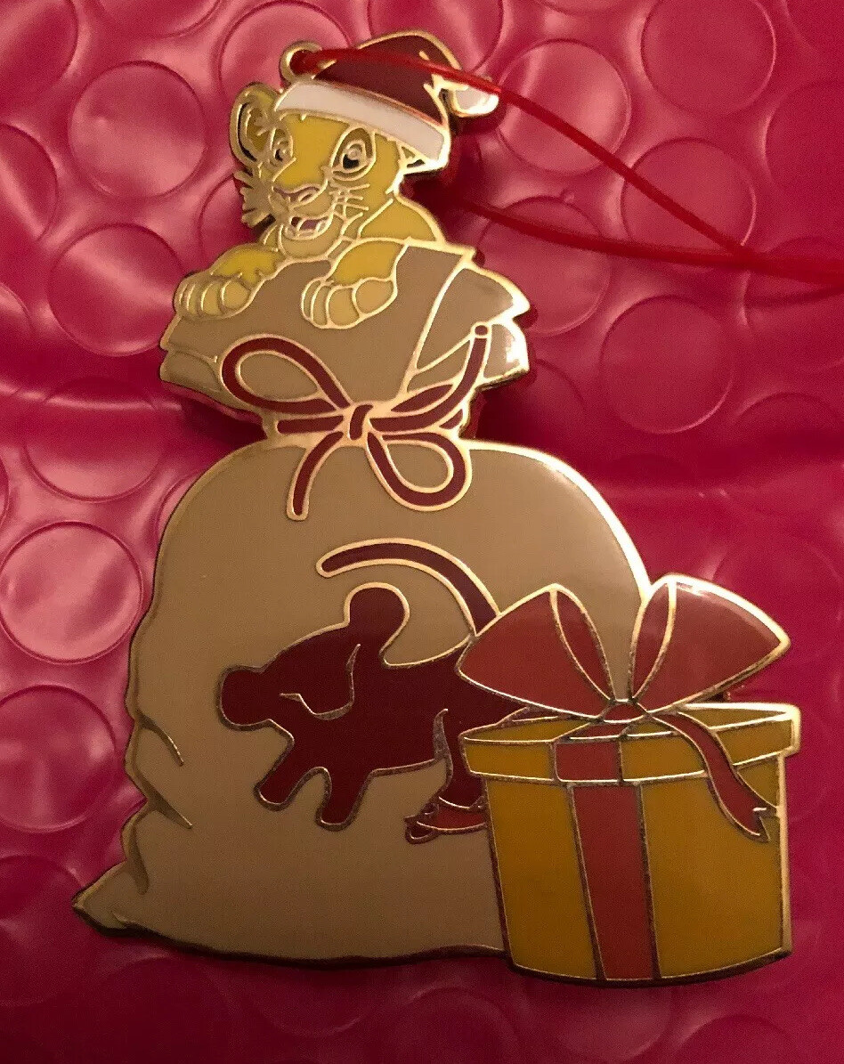Disney Lion King Simba Orange Santa Sack Christmas Gift Hat Fantasy Pin LE  50