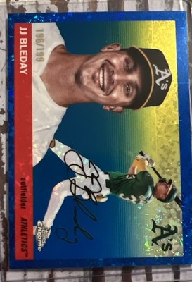 2025 Topps Chrome Platinum Anniversary - JJ Bleday #74 Blue Shimmer /199 (PWE) 9