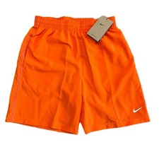Nike Youth Shorts Kids Atheletic Basketball Running Orange Dri-FIT New Size M