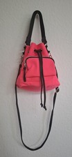 damen Rucksack tasche, schwarz Pink, Neon