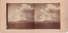 PHOTO STEREOSCOPIC ALBUMIN 26-04-1872 VESUVIUS ERUPTION VESUVIUS ERUPTION