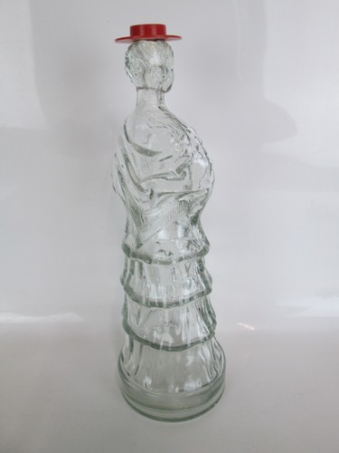 Vintage Matador And Flamenco Dancer Large Glass Bottles With Hat Stoppers - Picture 17 of 24